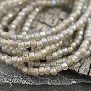Trica Beads Seed Beads Czech Glass Beads 4x3mm Picasso Beads Size 6 Seed Bead 50pcs 2567 image 2