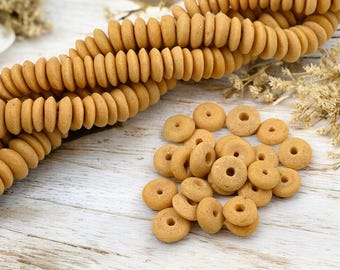 Recycled Glass Beads - Ashanti Glass - African Glass Beads - Powder Glass Beads - Heishi Beads - 13-15mm