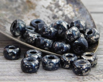 Picasso Beads - 2/0 Matubo Beads - Czech Glass Beads - Large Hole Beads - Seed Beads - Size 2 Beads - 6x4mm - 20 grams (A332)