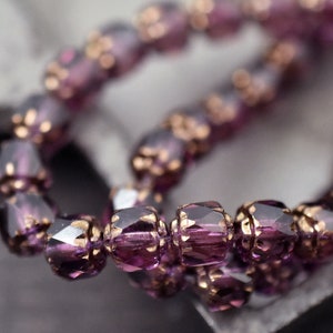 Czech Glass Beads Picasso Beads Cathedral Beads 6mm Beads Fire Polish Beads 20pcs 6mm 2363 image 3