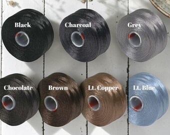 S-Lon Bead Thread - Beading Thread - Size D Thread - 78 Yard Spool - Choose Your Color