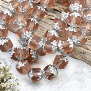 Czech Glass Beads - Cathedral Beads - Fire Polished Beads - 8mm - 15pcs - (3057)