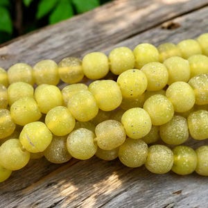 Indonesian Glass Beads - Pompeii Beads - Java Beads - Recycled Glass Beads - 24" Strand - (J16)
