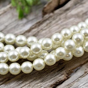 Czech Glass Beads - Pearl Beads - Glass Pearls - Czech Pearls - Round Pearl Beads - Choose Your Size