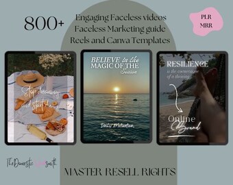 Faceless Reels und Canva Templates mit Master Resell Rechten