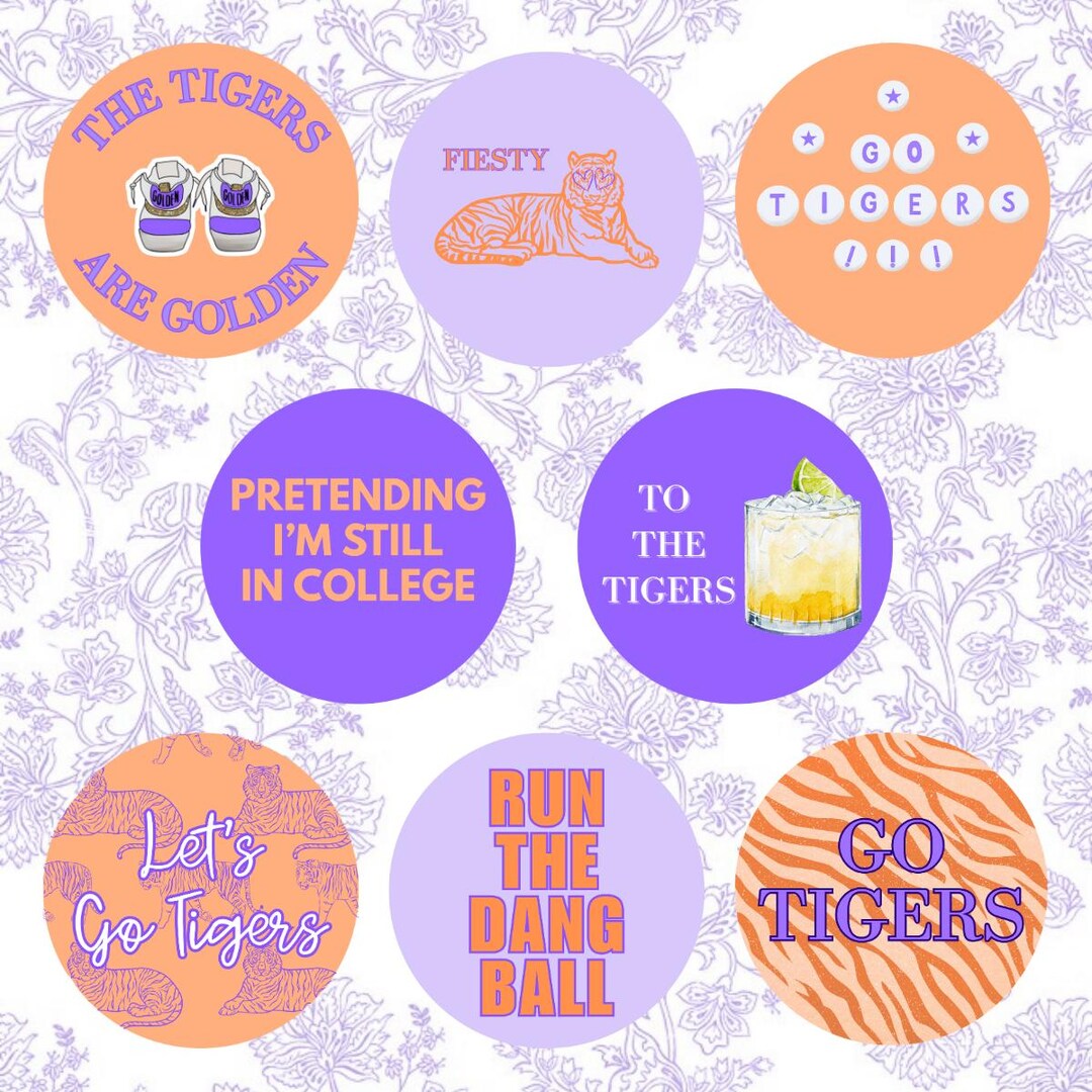 LSU Game Day Pins | SEC Game Day Pins | Game Day Buttons | Louisiana ...