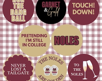 FSU Gameday Pins | SEC Gameday Pins | Gameday Buttons | Florida State Game day Buttons | Gameday Pins | Florida State Seminoles Accessories