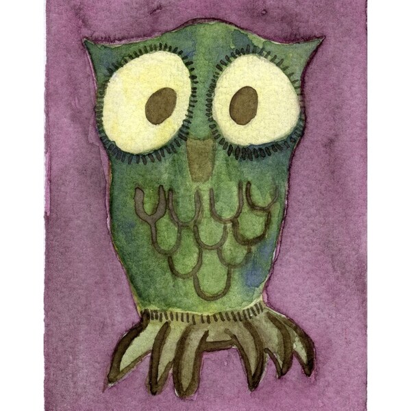 Little Thistle Owl -- ACEO Print