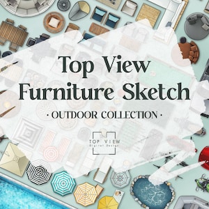 Top View Furniture Sketch – Outdoor COLLECTION