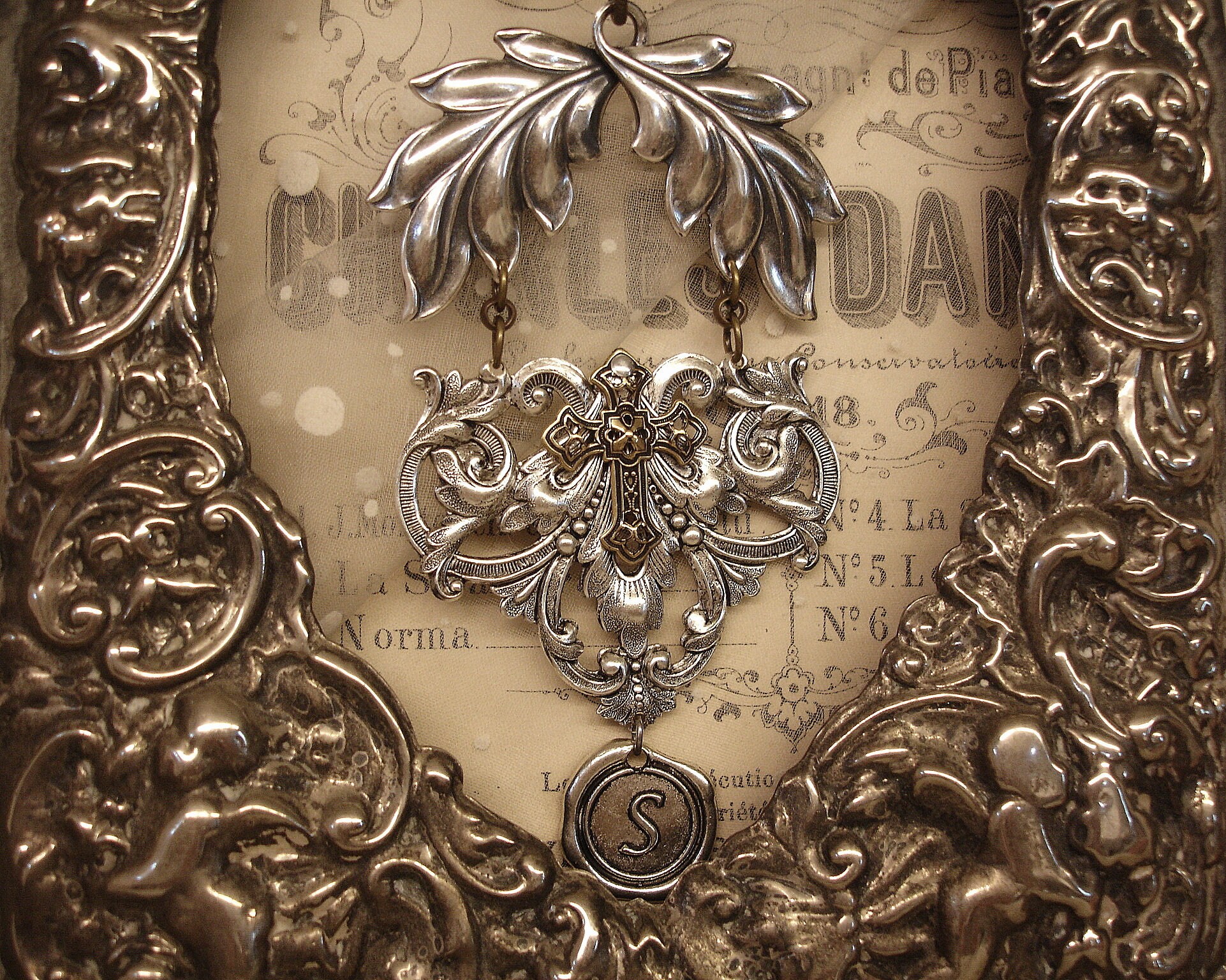 Unforgettable Pet Memorial Rear View Mirror Two Tone Metal Assemblage ...