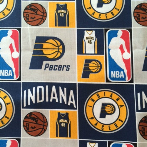 Sports,Indiana Pacers Listed @ 1 yard 45 wide 100/% cotton