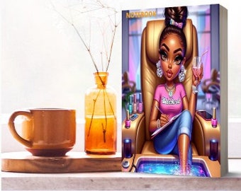 Black Girl Magic Notebook: Unbothered Collection | Writing Notebook Journal Diary | 6x9 Inches | 200 Colored Lined Pages