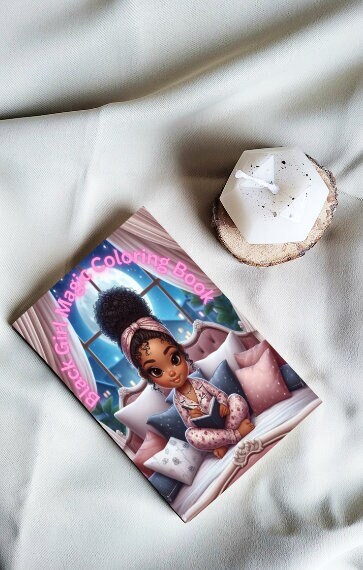 Black Girl Magic Coloring Book - Bedtime Chibi Girl Relaxing Coloring Book
