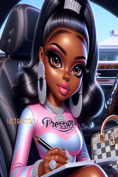 Black Girl Magic Notebook: Pressure Collection | Writing Notebook ...