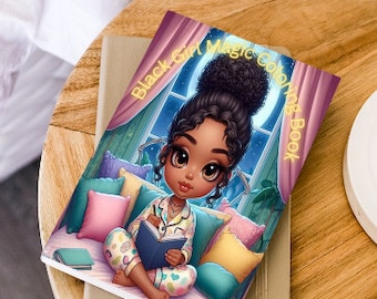 Black Girl Magic Coloring Book - Bedtime Chibi Girl Relaxing Coloring Book