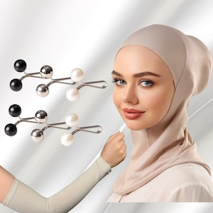 Buy 2 Set Get 1 FREE !, Cap Under Hijab, ninja under hijab, head wrap cap, neck cover cap Hijab, arm sleeves, hijab clips, pins, under cap