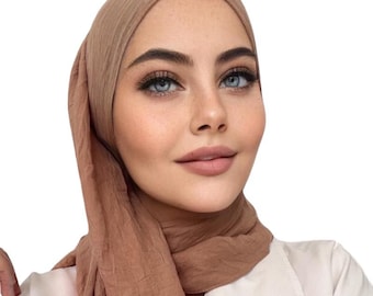 Zachte katoenen hijab: lichtgewicht, dagelijks comfort - 2 x 1 gratis