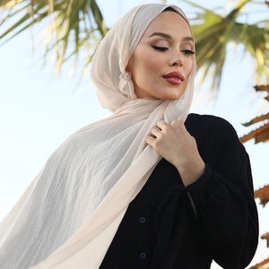 Buy 2 Get 1 FREE, Soft Cotton Hijabs for Everyday Comfort, Lightweight & Breathable Cotton Hijabs – Perfect for Summer, Elegant cotton Hijab