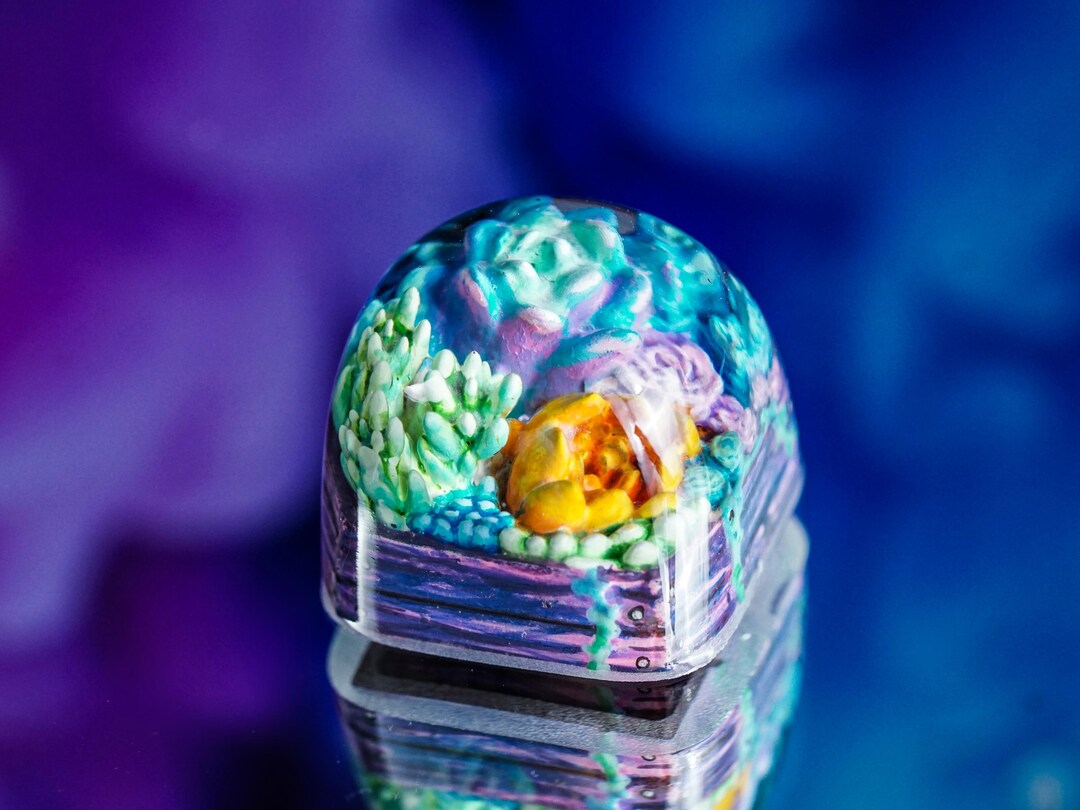 SUPER SALE 60% Plant Artisan Keycap,cute Kecaps,resin Succulent Keycap ...