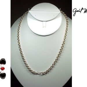 Beaded Chain Maille Necklace image 2