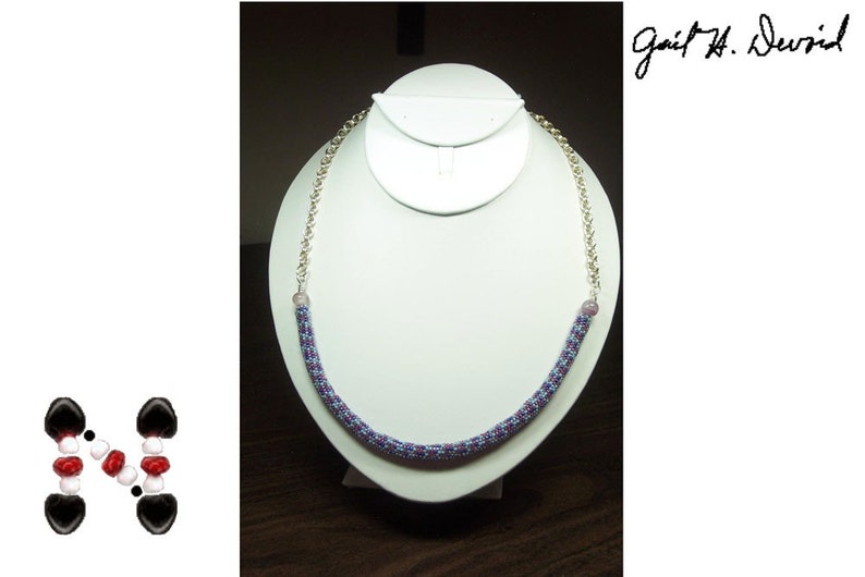 Beaded Chain Maille Necklace image 1