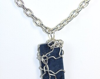 Wire-wrapped Stone Pendants