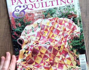 Vintage Craft Magazine: Australian Patchwork & Quilting, Vol 7 No 12, Pattern Sheet Included