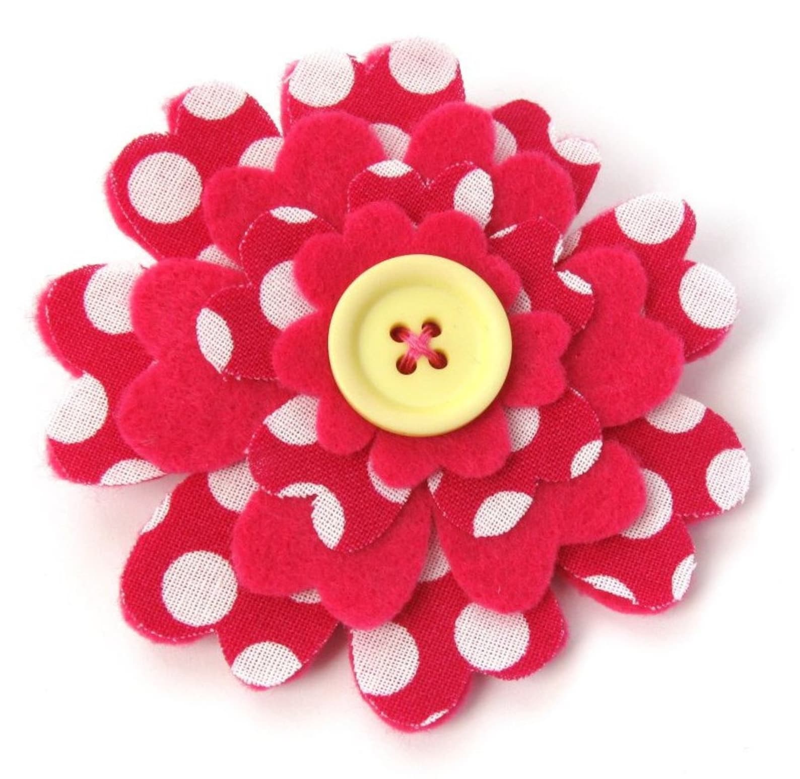 Layered Flowers PDF Pattern Pretty Felt Flower Brooch Etsy