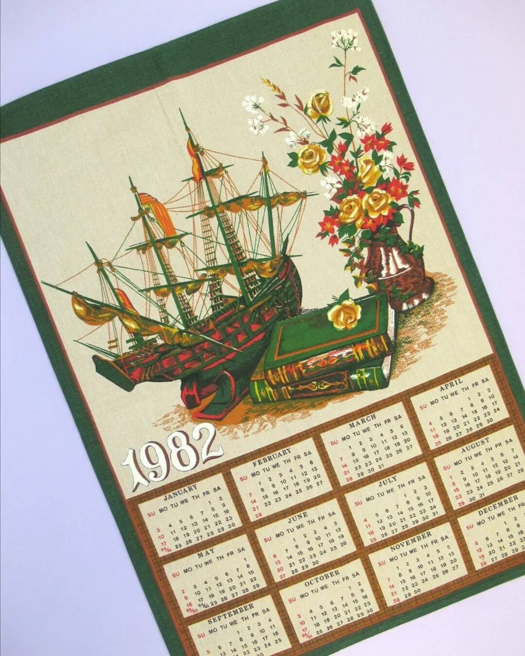 1980s 1982 Calendar - Etsy Canada