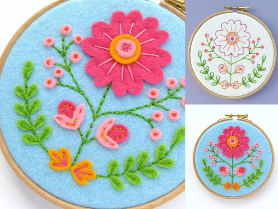 Free Embroidery Pattern: Feather Hoop Art – Amy Loves to Sew