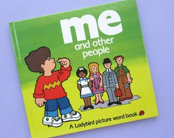 Me and Other People, vintage Ladybird book, children's picture book, hardback, 1980s, 80s, first edition, Ladybird picture word book