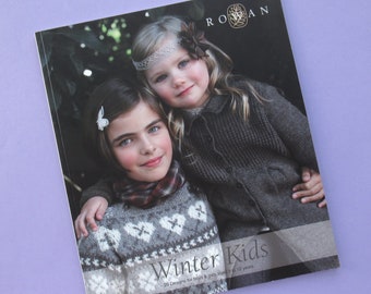 Winter Kids, Rowan Yarns knitting pattern book with 20 designs for boys & girls aged 3 to 12 years, childrens clothing patterns, 2011