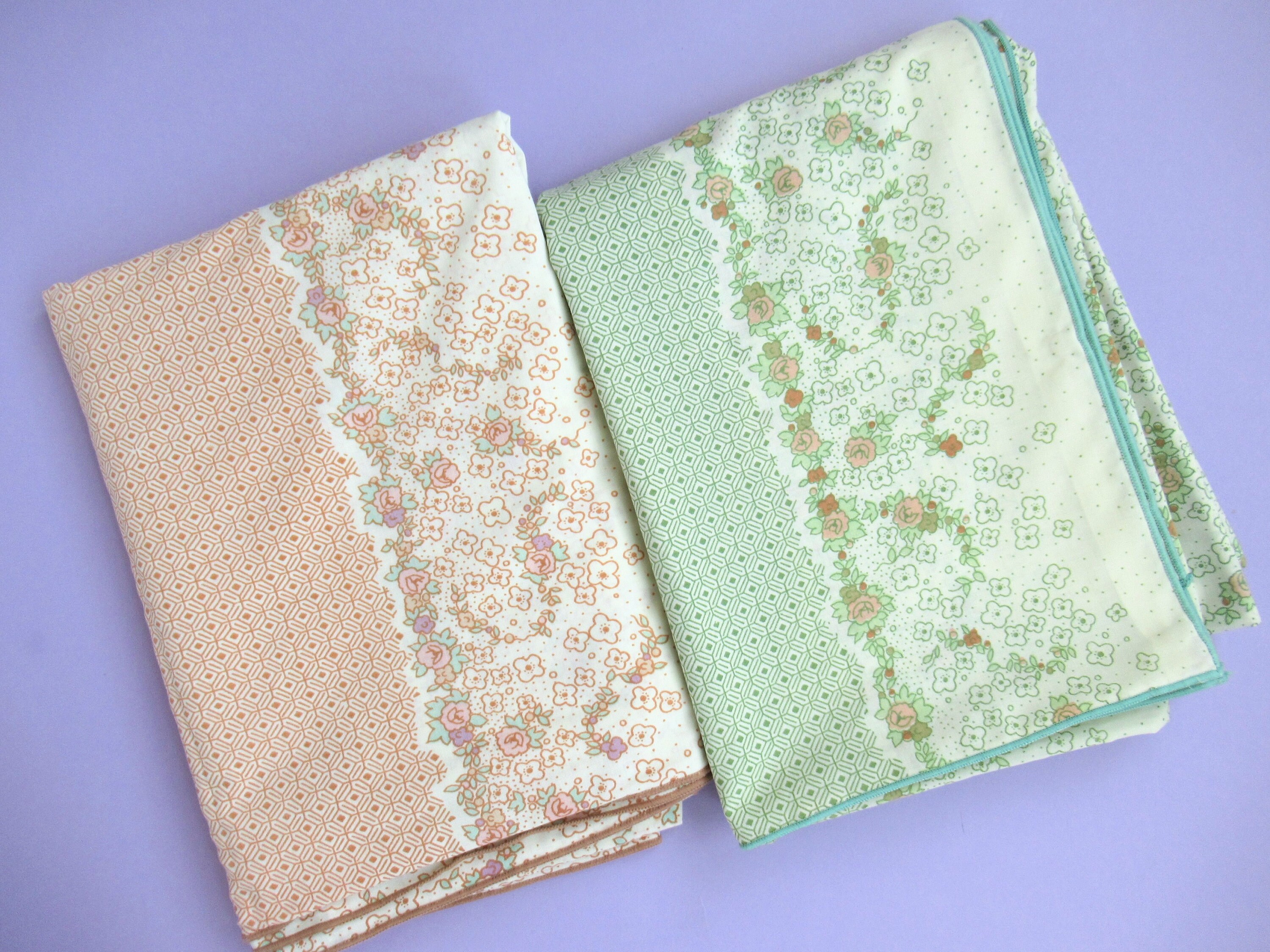 Vintage Floral Single Duvet Cover: 70s Mary Quant for Dorma, Retro