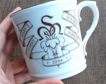 Vintage Royal Worcester Convent Mug: St Mary's Golden Jubilee, 1984
