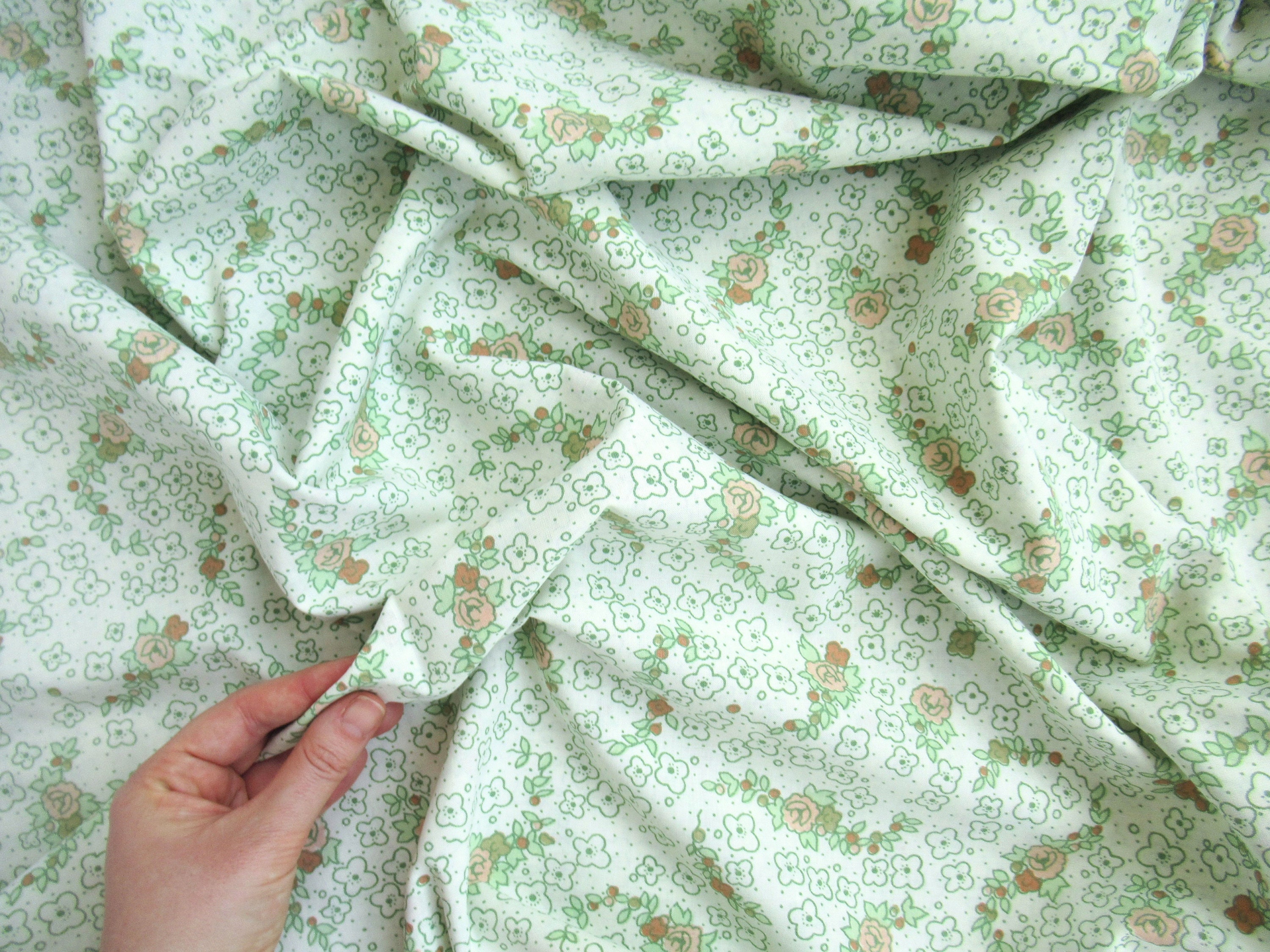 Vintage Floral Single Duvet Cover: 70s Mary Quant for Dorma, Retro