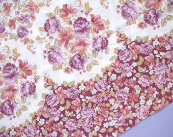 Vintage Duvet Cover, 60s, 70s, Floral Single Duvet Cover, polycotton, flowers, purple, white, pretty, retro, snap fastenings