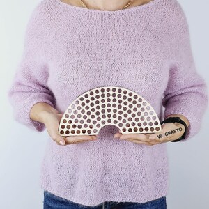 Rainbow Shape Wooden bases for crochet baskets. Various sizes. TOP Quality