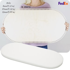 Fondo per culla in legno con fori da 8-10-12 mm per uncinetto. Base in legno per cestino per culla. Fondo per culla di Mosè. Varie misure. Qualità TOP.