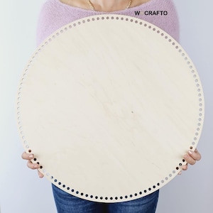 6mm Thick Round Bases for Crocheting. For Large Storage Baskets or Pet Beds. Various Sizes. TOP Quality