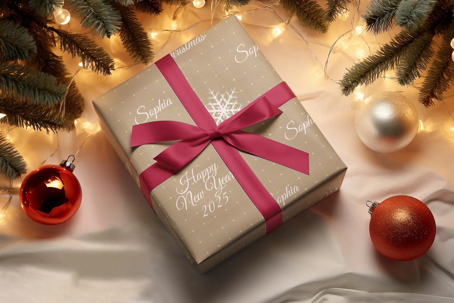 Personalized Wrapping Paper Personalised Christmas Gift Wrap