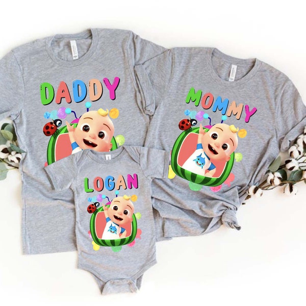 Birthday shirts Custom Family Birthday T-shirt Watermelon Matching Birthday Shirts Birthday Squad Birthday Crew Tees