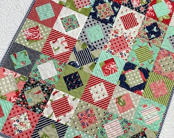 Square in a Square Patchwork Quilt