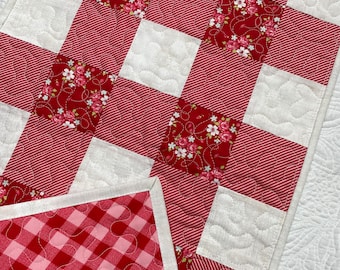 Gingham Patchwork Table Runner