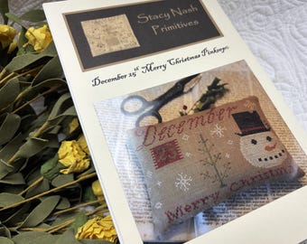 Merry Christmas Pinkeep by Stacy Nash Cross Stitch Pattern