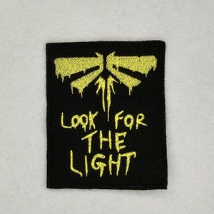Look For The Light - Gestickter Aufnäher zum Aufnähen