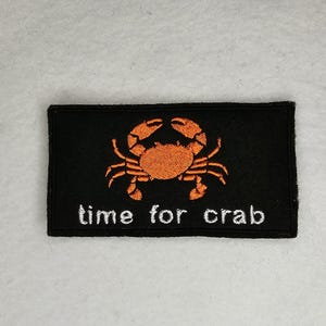 Time For Crab - Dark Souls 3 - Embroidered Sew-On/DIY Patch