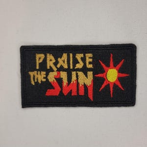 Praise The Sun - Dark Souls - Embroidered Sew-On/DIY Patch