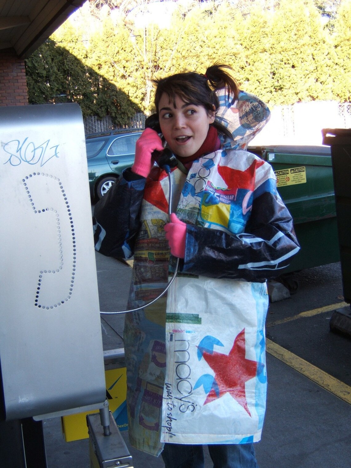 Plastic Bag Rain Jacket Etsy