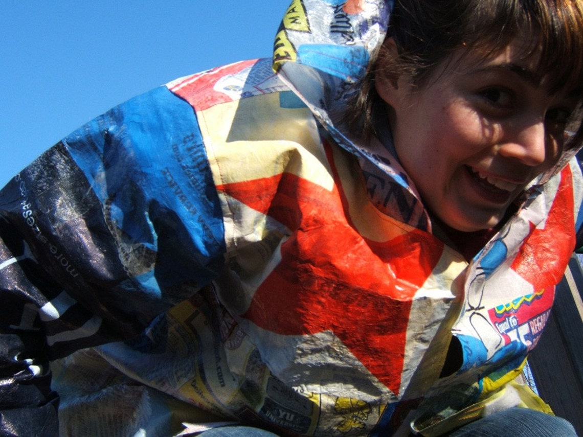Plastic Bag Rain Jacket Etsy