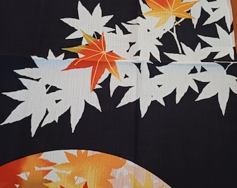 Toalla Tenugui Tenugui Hojas Rojas Fabricada en Japón